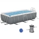 Каркасний прямокутний басейн Bestway 56441 (404х201х100 см) з картриджним фільтром та драбиною - изображение 1