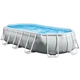 Каркасний басейн Intex 26796 OVAL (503х274х122 см) з картриджним фільтром, стремянкою та тентом - зображення 1