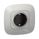 Valena Allure with NETATMO. Умная розетка 2К + З 16А 230В. Алюминий (752794) - изображение 2