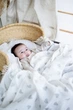Пеленка муслиновая хлопчатобумажная Kiddie Widdie Серые сердечки 110х110 см - изображение 2