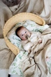 Плед детский муслиновый Kiddie Widdie с бахромой Холодный беж 100х120 см - изображение 6
