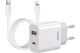 Зарядний пристрій Remax USB-C 20W PD + USB-A QC3.0 із кабелем Type-C до Lightning (RP-U68+cable) - зображення 1