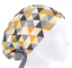 Медицинская шапочка женская HeadwearUniverse универсальная принт Треугольники жёлтые - изображение 1