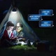 Портативна LED лампа-світильник на 24Вт з акумуляторною батареєю, з магнітним кріпленням та гаком для підвісу (Kingdom Light) - зображення 7