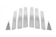 Молдинг дверных стоек (8 шт, нерж.) для Honda CRV 2007-2011 гг - изображение 1