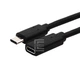 Подовжувач Ewell USB Type-C, Gen1, 60W 3A, 5 Gbps, 1 метр, чорний (EW258) - зображення 2