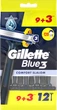 Одноразовые станки для бритья (Бритвы) мужские Gillette Blue 3 Comfort Slalom 12 шт (8006540808771) - изображение 2