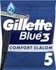 Одноразовые станки для бритья (Бритвы) мужские Gillette Blue 3 Comfort Slalom 5 шт (8006540808689) - изображение 1