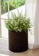 Горшок для цветов Keter 7 л Cylinder Planter Small коричневый - изображение 2
