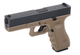 Страйкбольний пістолет WE Glock 17 Gen.3 Metal Tan GBB (Страйкбол 6мм) - зображення 3