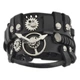 Кожаный браслет Rockway Стимпанк черный (bsp-35) (00000005697) - изображение 1