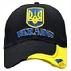 Бейсболка 3D Тризуб Ukraine (чорна з прапором на козирку) uac-006 - изображение 2