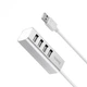 USB Хаб Hoco HB1 4USB Line machine Tarnish ABS White - изображение 1