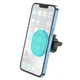 Держатель для мобильного автодержатель Hoco H1 Crystal magnetic Car holder (air outlet) мятный - изображение 4