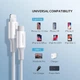 Кабель USB 2.0 Type-C M-Lightning M UGREEN US171 2м 3A Nickel Plating ABS Shell Білий - зображення 5