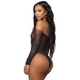 Сексуальний жіночий Боді зі стразами Sexy One Size чорний - изображение 2