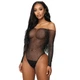 Сексуальний жіночий Боді зі стразами Sexy One Size чорний - изображение 3