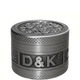 Алюмінієвий гріндер для тютюну на 3 частини D&K Сріблястий - зображення 5