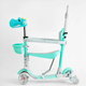 Детский трехколесный самокат 5в1 Р-35108 Best Scooter с дополнительными колесами, защитным бампером, PU колеса со светом - изображение 4