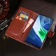 Чехол Idewei для Infinix Note 10 Pro / X695C книжка кожа PU с визитницей коричневый - изображение 6