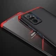 Чехол GKK 360 для Xiaomi Redmi Note 10 Pro бампер противоударный Black-Red - изображение 4