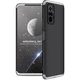 Чехол GKK 360 для Xiaomi Redmi Note 10 Pro бампер противоударный Black-Silver - изображение 1