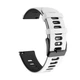 Ремінець для Zepp E - біло-чорний / ширина кріплення 20мм / силікон / Watchbands Rage (W38-1WB60199539) - зображення 5