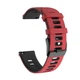 Ремешок для Zepp E - черно-красный / ширина крепления 20мм / силикон / Watchbands Rage (W37-9WB43222971) - изображение 4