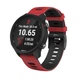 Ремешок для Zepp E - черно-красный / ширина крепления 20мм / силикон / Watchbands Rage (W37-9WB43222971) - изображение 2