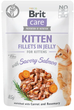 Беззерновий вологий корм для кошенят з лососем та морквою Brit Care Cat pouch 85 г - зображення 1