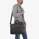 Сумка чоловіча шкіряна портфель великий на блискавці InBag Briefcase m01287_f Чорний - зображення 2