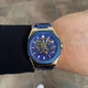 Мужские механические часы Gusto Skeleton синие с золотистым - изображение 3
