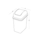 Відро для сміття 10 л з кришкою пластикове MVM BIN-12 10L GRAY - зображення 4