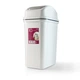 Відро для сміття 10 л з кришкою пластикове MVM BIN-12 10L GRAY - зображення 3