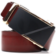 Двусторонний мужской кожаный ремень VINTAGE Leather Belt 21479 Коричневый - изображение 4