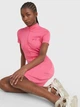 Платье-футболка короткое летнее женское Tommy Hilfiger 300851825 XL Розовое (1159779272) - изображение 3