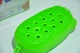 Силіконова щітка мочалка мильничка Silicone Bath Brush Green - зображення 3