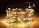 Светодиодная гирлянда нить на 100 Led "Капли росы" электрическая 10 м Белый теплый - изображение 1