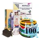 3D-ручка с разноцветным Эко Пластиком 100 м (20 цветов) c Трафаретами и Светящимся пластиком в темноте 3D Pen 2 Purple - изображение 1