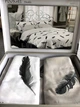 Комплект постельного белья Maison D'or Plumes Grey сатин 220-200 см серый - изображение 7