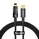 Кабель Lightning > USB Type-C Baseus Explorer Series Auto Power-Off Fast Charging 20W 1.0m (CATS000001) Black - зображення 1