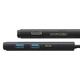 USB-хаб USB Type-C Baseus Lite Series 6-in-1 (HDMI+2xUSB 3.0+Type-C+SD/TF) 0.225m (WKQX050001) Black - изображение 4