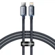 Кабель Baseus 1.2м Lightning - Type-C 20W 480 Мбит/с для Быстрой Зарядки Power Delivery (PD) USB-C на Apple 8 Pin Черный - изображение 1