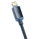 Кабель Baseus 1.2м Lightning - Type-C 20W 480 Мбит/с для Быстрой Зарядки Power Delivery (PD) USB-C на Apple 8 Pin Черный - изображение 15