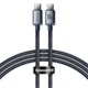 Кабель Baseus Crystal Shine USB-C to USB-C 1.2m Black (CAJY000601) - зображення 1