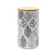 Емкость для хранения МВМ MY HOME 1100 мл Белая (KP-15 L WHITE/WOOD) - изображение 1
