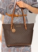 Сумка-шоппер жіноча Michael Kors JET SET ITEM EW TZ TOTE 30S0GTTT1B252 Темно-коричнева (800070263177) - зображення 3