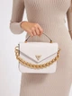 Сумка жіноча крос-боді GUESS RETOUR TOP HANDLE FLAP HWCG8664200-WHI Біла (800070292841) - зображення 5