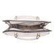 Сумка-шоппер жіноча GUESS ABEY ELITE TOTE HWQB8558230-STO Молочна (800070292870) - зображення 5