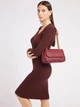 Сумка кросс-боди женская GUESS MAILA CONVERTIBLE XBODY FLAP HWQB8661210-MER Бордовая (800070266642) - изображение 2